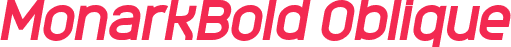 MonarkBold Oblique